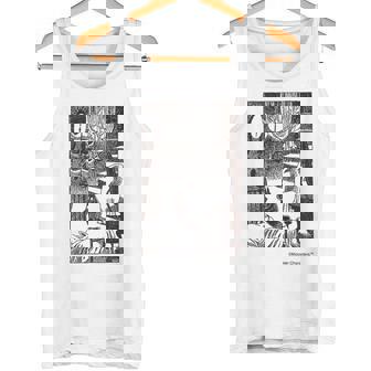 ムーミン 真夜中に起きる ムーミン谷の冬 タンクトップ - Kawaiitshirt