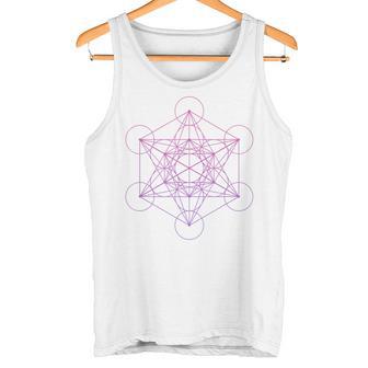 メタトロンキューブ 神聖幾何学 タンクトップ - Kawaiitshirt