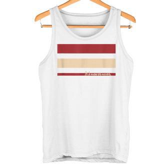 メッセージ付 やるなら今 三本線 タンクトップ - Kawaiitshirt