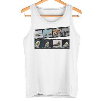 ラッコ フィルムストリップ 写真 フォト コラージュ タンクトップ - Kawaiitshirt