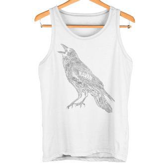 レイヴン カラス 動物愛好家 鳥 モチーフアート タンクトップ - Kawaiitshirt