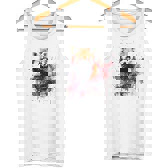 レッサーパンダ 恋人 アートワーク タンクトップ - Kawaiitshirt
