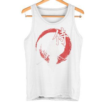 レトロな武士道 武士 日本のサムライデザイン タンクトップ - Kawaiitshirt