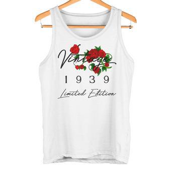 ヴィンテージ 87歳の誕生日 デコレーション ヴィンテージ 1939 87歳 タンクトップ - Kawaiitshirt