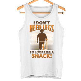 切断者ジョーク 脚切断者のための義足デザイン 長袖tシャツ タンクトップ - Kawaiitshirt
