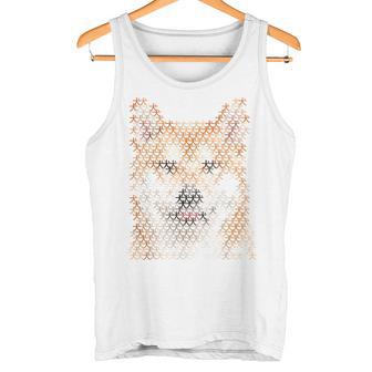 文字絵 柴犬 タンクトップ - Kawaiitshirt