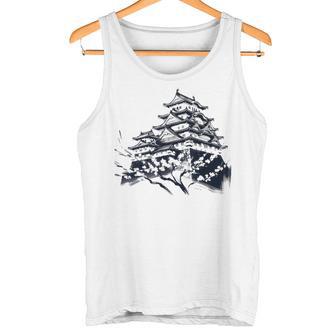 日本伝統風姫路城 タンクトップ - Kawaiitshirt