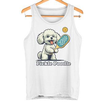 犬 遊び ピックルボール マルチーズ プードル 面白い ピクルスプードル タンクトップ - Kawaiitshirt