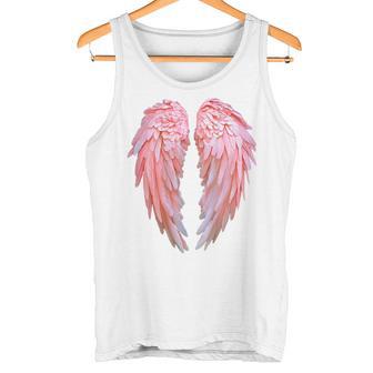 背面にグラフィックデザインの天使の羽。 タンクトップ - Kawaiitshirt