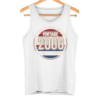 裏面 ヴィンテージ 20 誕生日 デコレーション メンズ 20歳 2006 20歳 タンクトップ - Kawaiitshirt