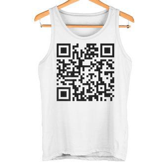 裏面面白いqr Fck You Code 中指言葉 タンクトップ - Kawaiitshirt