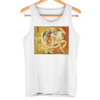 詩とメルヘン 牧野 鈴子 太陽の馬 タンクトップ - Kawaiitshirt