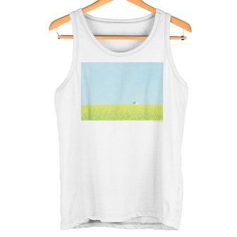 詩とメルヘン 葉祥明 タンポポ畑 タンクトップ - Kawaiitshirt