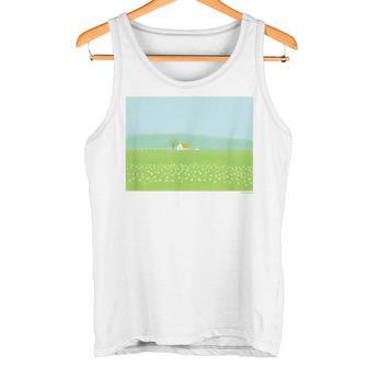 詩とメルヘン 葉祥明 穏やかな時 タンクトップ - Kawaiitshirt