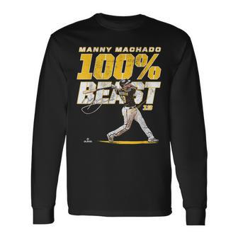 100 Beast Manny Machadoan Diego Mlbpa 長袖Tシャツ - Kawaiitshirt