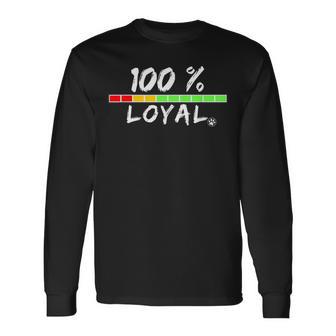100 Loyal Mascotas En Rescate Amantes De Perros Y Gatos Camiseta de manga larga - Regaloses