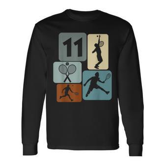 11 Geburtstag Tennisspieler 11 Jahre Jungs Tennis Langarmshirts - Seseable