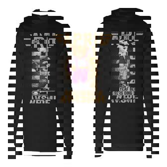 1934年4月 92歳の誕生日 92歳のテディベア Being Awesome 長袖Tシャツ - Kawaiitshirt