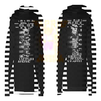 1935年4月 91歳の誕生日 91歳のテディベア Being Awesome 長袖Tシャツ - Kawaiitshirt