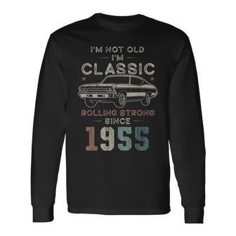 1955年生まれ、71歳の誕生日 クラシックカー 長袖Tシャツ - Kawaiitshirt