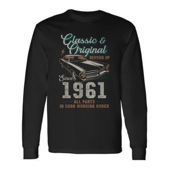 1961年生まれ ヴィンテージカー 65歳の誕生日 長袖Tシャツ - Kawaiitshirt