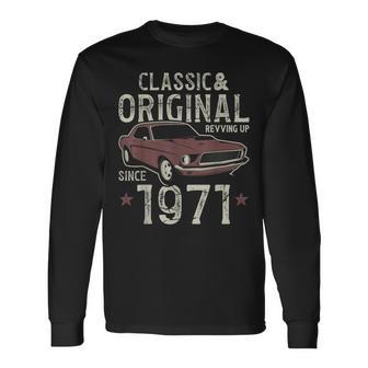 1971年生まれ クラシックカー 55歳の誕生日 長袖Tシャツ - Kawaiitshirt