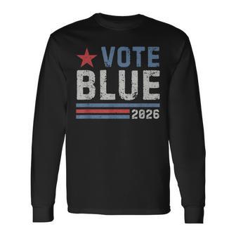 2026 Vote Blue Democrat Blue Wave Long Sleeve T-Shirt - Thegiftio UK