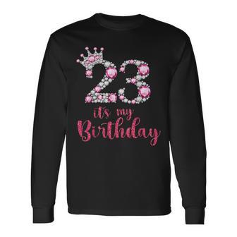 23 It's My Birthday 23歳の誕生日 23歳の誕生日 長袖Tシャツ - Kawaiitshirt