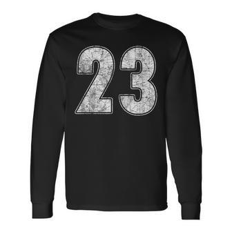 23 ジャージ ナンバー23 ユニフォーム 大ファン好きな選手 長袖Tシャツ - Kawaiitshirt