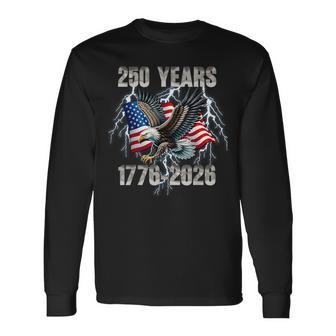250 Jahre Geburtstag 4 Juli Amerika Usa 250 Jahrestag Langarmshirts - Seseable