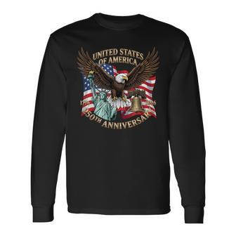250 Years 1776-2026 250Th Birthday Eagle Liberty Bell Long Sleeve T-Shirt - Thegiftio