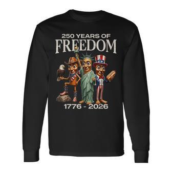 250 Years Of Freedom Brainrot Tung Sahur Usa Costume Long Sleeve T-Shirt - Thegiftio UK