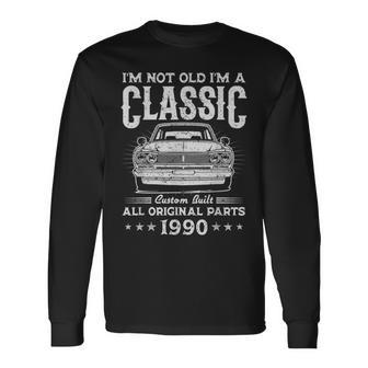 36歳の誕生日プレゼント ヴィンテージ 1990年 男性 面白い 36歳 1990年 長袖Tシャツ - Kawaiitshirt