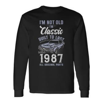 39歳の誕生日 1987年クラシックカー 長袖Tシャツ - Kawaiitshirt