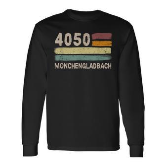 4050 Mönchengladbach レトロ郵便番号 ビンテージ 長袖Tシャツ - Kawaiitshirt