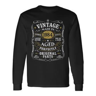 42 歳の誕生日プレゼント ヴィンテージ 1984 男性 面白い 42 歳 1984 長袖Tシャツ - Kawaiitshirt