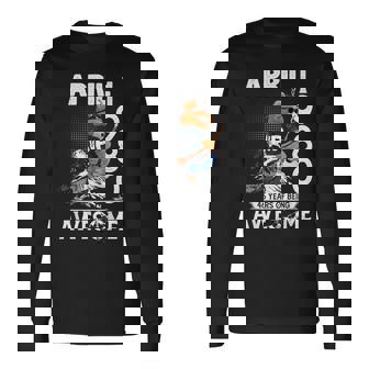 46Th Birthday Legends April 1980Intage 46 Years Old 長袖Tシャツ - Kawaiitshirt