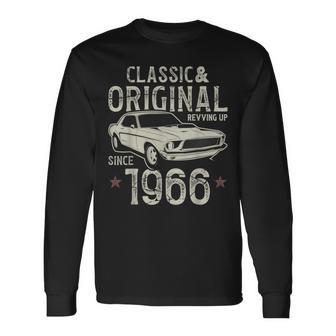 60Th Birthday 1966 Classic Car Long Sleeve T-Shirt - Thegiftio UK