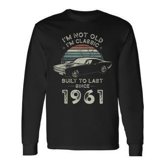 65歳の誕生日 1961年クラシックカー 長袖Tシャツ - Kawaiitshirt