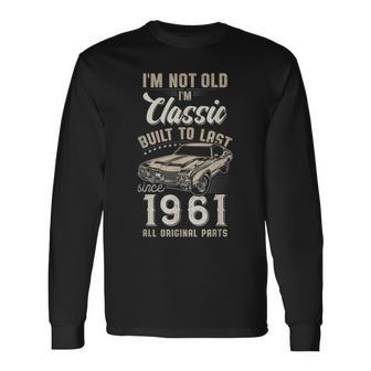 65歳の誕生日 1961年生まれのクラシックカー 長袖Tシャツ - Kawaiitshirt