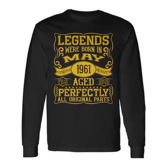 65歳の誕生日伝説は1961年5月に誕生しました。 長袖Tシャツ - Kawaiitshirt