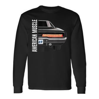 69 Charger Classic Old School American Muscle Car Long Sleeve T-Shirt - Thegiftio UK