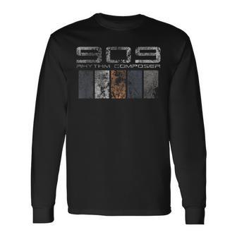 909レトロアナログリズム作曲家 長袖Tシャツ - Kawaiitshirt