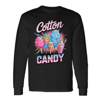 90S Vintage Cotton Candy Floss Long Sleeve T-Shirt - Thegiftio UK