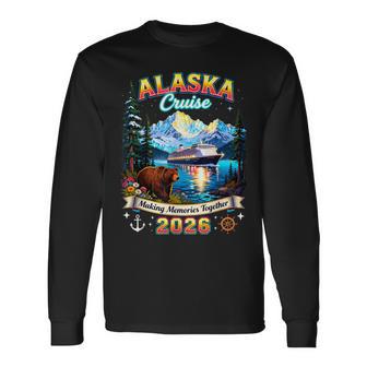 Alaska Cruise 2026 Grizzly Bear Nature Lover Souvenir Long Sleeve T-Shirt | Mazezy
