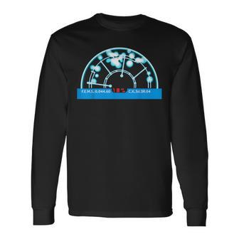 Basic Aliens Motion Tracker Display Retro Space Radar Long Sleeve T-Shirt - Thegiftio UK