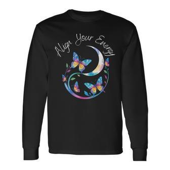 Align Your Energy Mindfulness Celestial Long Sleeve T-Shirt - Thegiftio UK