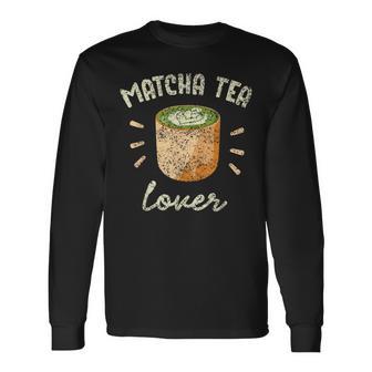 Amante Del Té Matcha Tés Hojaerde Té Matcha Camiseta de manga larga - Regaloses