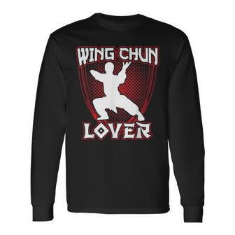 Amateur De Wing Chun Formation Arts Martiaux Chasseur Coach T-shirt à manches longues - Cadeauxyz