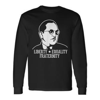 Ambedkar Jayanthi 平等自由 長袖Tシャツ - Kawaiitshirt